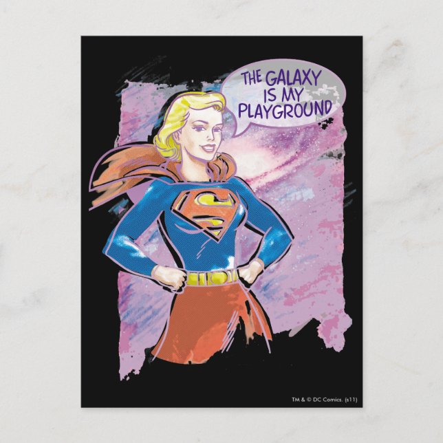 Supergirl Galaxy Postcard (Front)