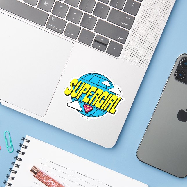 Supergirl Global Pop Graphic (Laptop w/ iPhone)