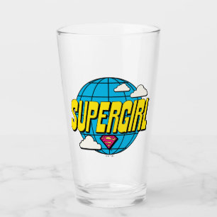Supergirl Global Pop Graphic Glass