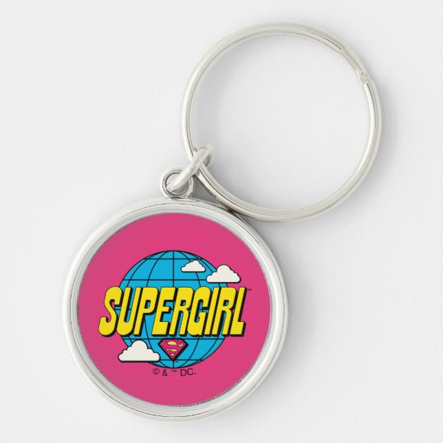 Supergirl Global Pop Graphic Key Ring (Front)