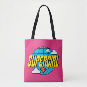 Supergirl Global Pop Graphic Tote Bag