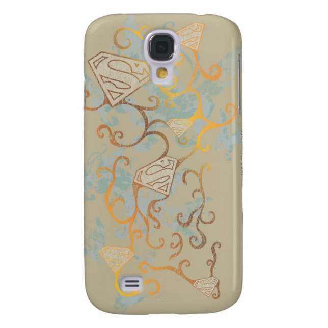 Supergirl Gold and Brown Case-Mate Samsung Galaxy Case (Back)