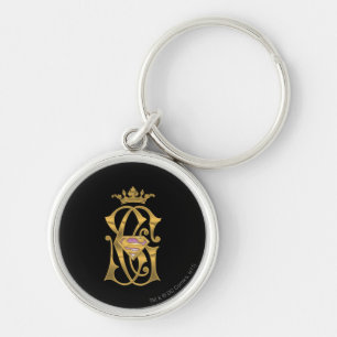 Supergirl Gold Crown Key Ring