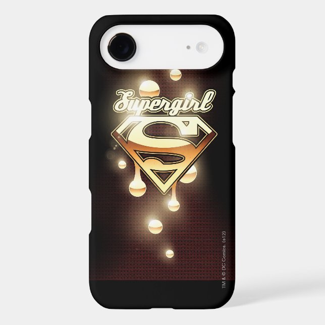 Supergirl Gold Drips Case-Mate iPhone Case (Back)