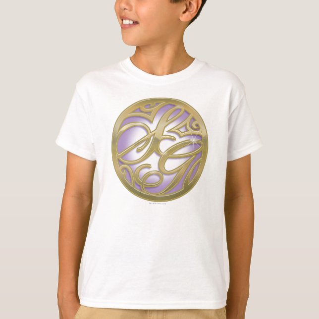 Supergirl Gold & Purple Circle Logo T-Shirt (Front)