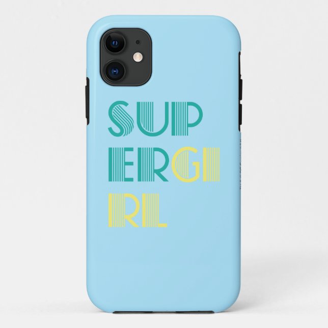 Supergirl Green and Yellow Case-Mate iPhone Case (Back)