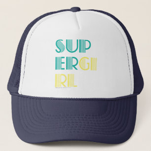 Supergirl Green and Yellow Trucker Hat