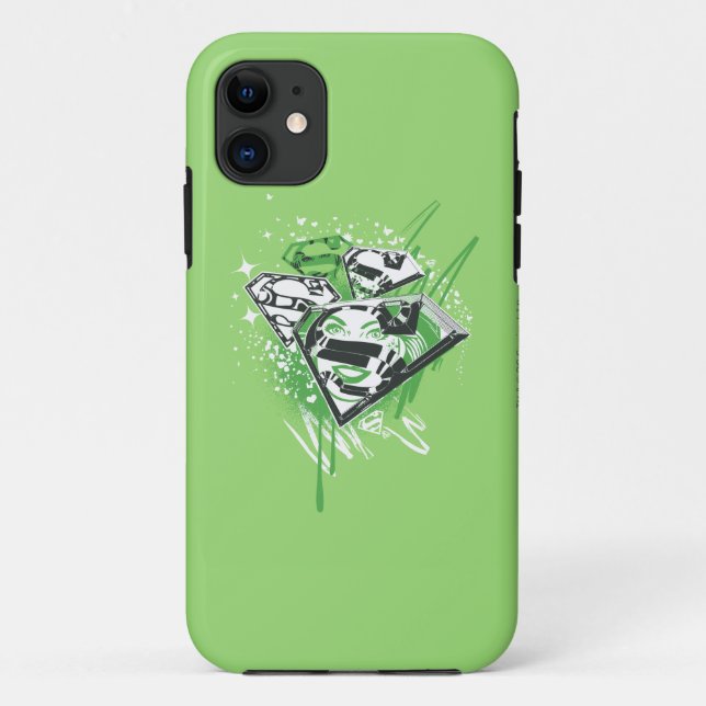 Supergirl Green Spills Case-Mate iPhone Case (Back)