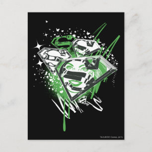 Supergirl Green Spills Postcard