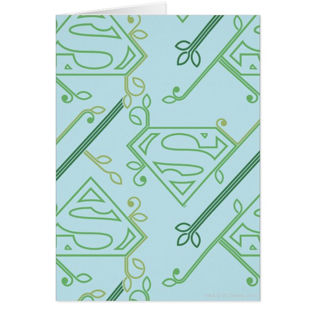 Supergirl Green Vine Logo Pattern (Front)