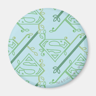 Supergirl Green Vine Logo Pattern Magnet