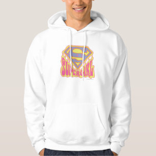 Supergirl Groovy Logo Hoodie