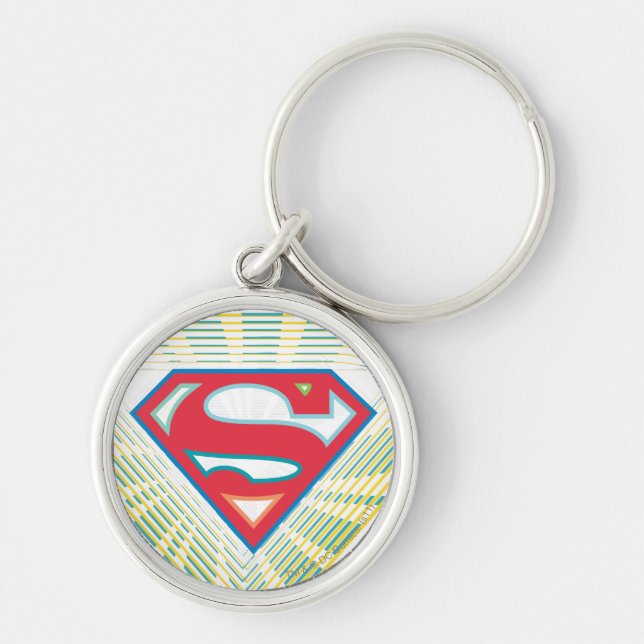 Supergirl Groovy Logo Key Ring (Front)