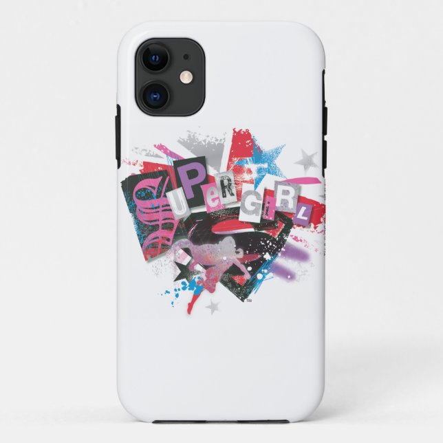 Supergirl Grunge Design Case-Mate iPhone Case (Back)