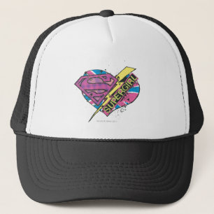 Supergirl Heart and Bolt Trucker Hat