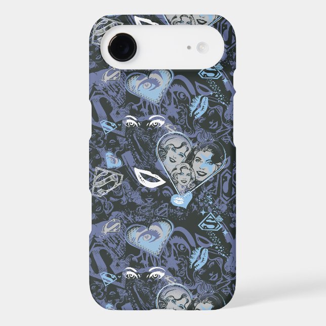 Supergirl Hearts and Lips Pattern Case-Mate Samsung Galaxy Case (Back)