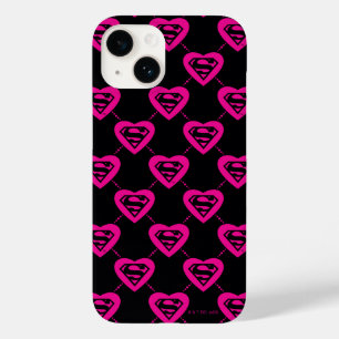 Supergirl Hearts Diagonal Pattern Case-Mate iPhone 14 Case