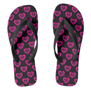 Supergirl Hearts Diagonal Pattern Thongs