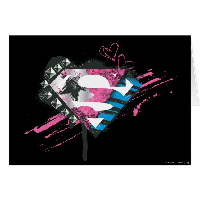 Supergirl Hearts Logo (Front Horizontal)