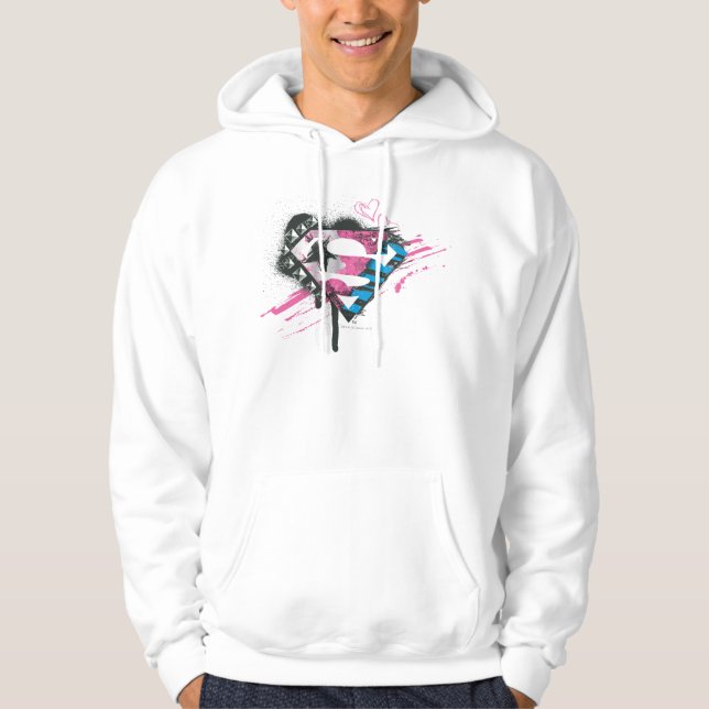 Supergirl Hearts Logo Hoodie (Front)
