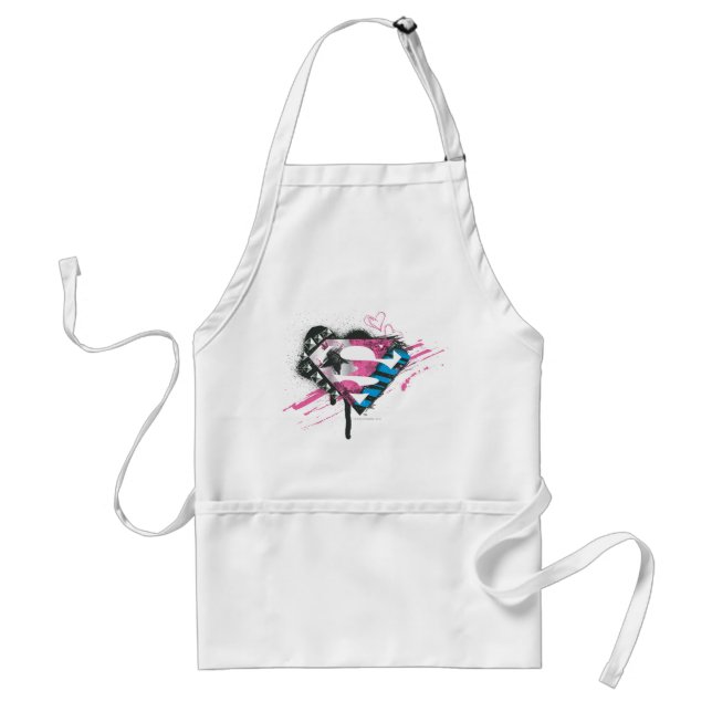 Supergirl Hearts Logo Standard Apron (Front)