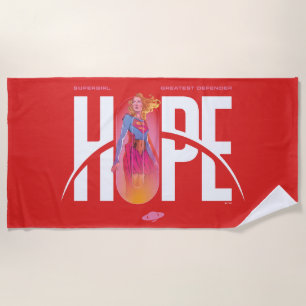 Supergirl Hope Beach Towel