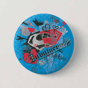 Supergirl Invulnerable 6 Cm Round Badge