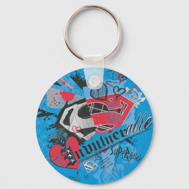 Supergirl Invulnerable Key Ring (Front)