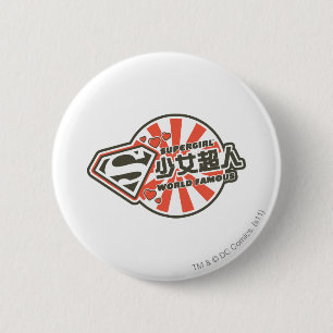 Supergirl J-Pop 13 6 Cm Round Badge