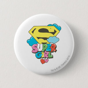 Supergirl J-Pop 5 6 Cm Round Badge