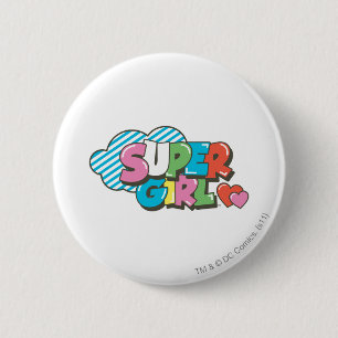 Supergirl J-Pop 9 6 Cm Round Badge
