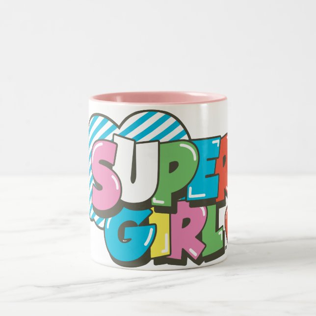 Supergirl J-Pop 9 Two-Tone Coffee Mug (Center)