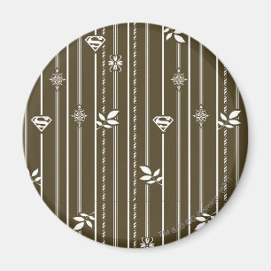 Supergirl Leaf Pattern Brown Magnet