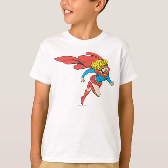 Supergirl Leaps Right T-Shirt (Front)