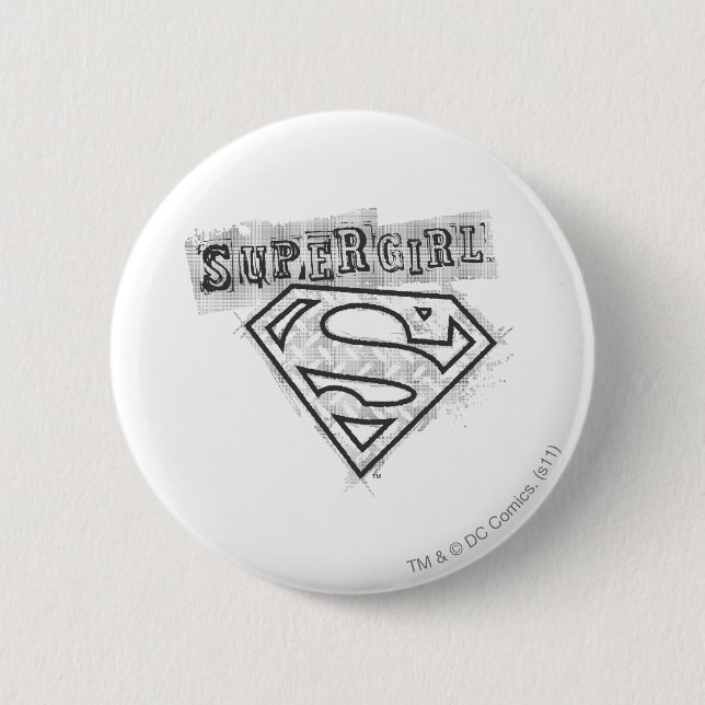 Supergirl Logo 1 6 Cm Round Badge (Front)