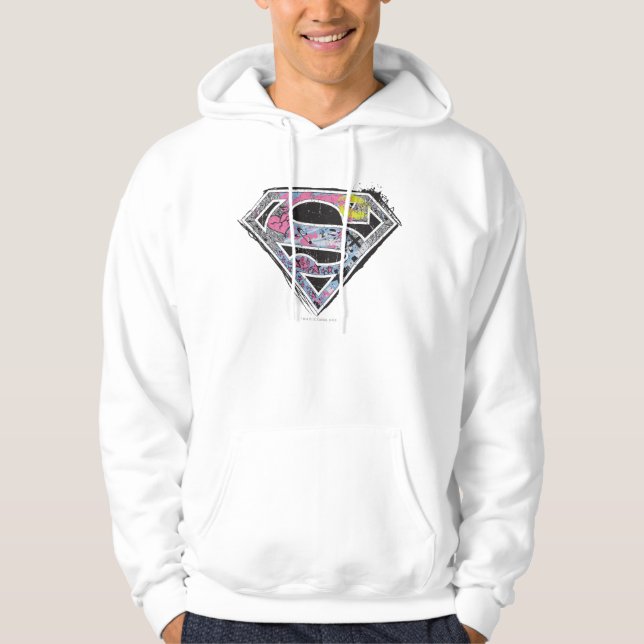 Supergirl Logo Collage Hoodie (Front)