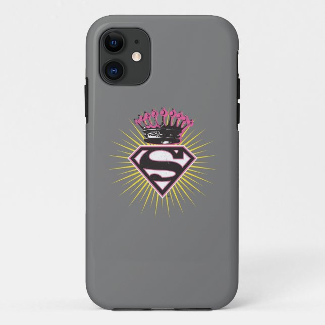 Supergirl Logo with Crown Case-Mate iPhone Case (Back)