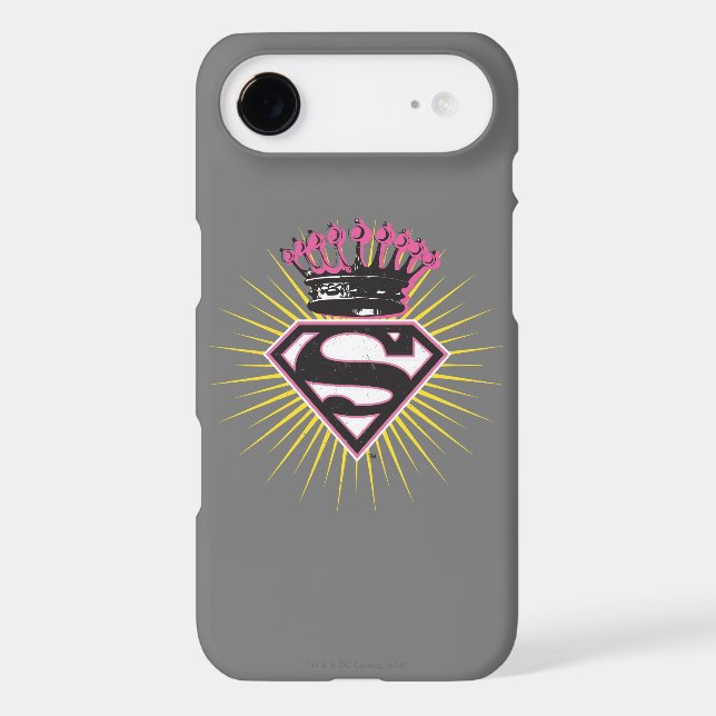 Supergirl Logo with Crown Case-Mate iPhone Case (Back)