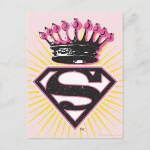 Supergirl Logo with Crown Postcard