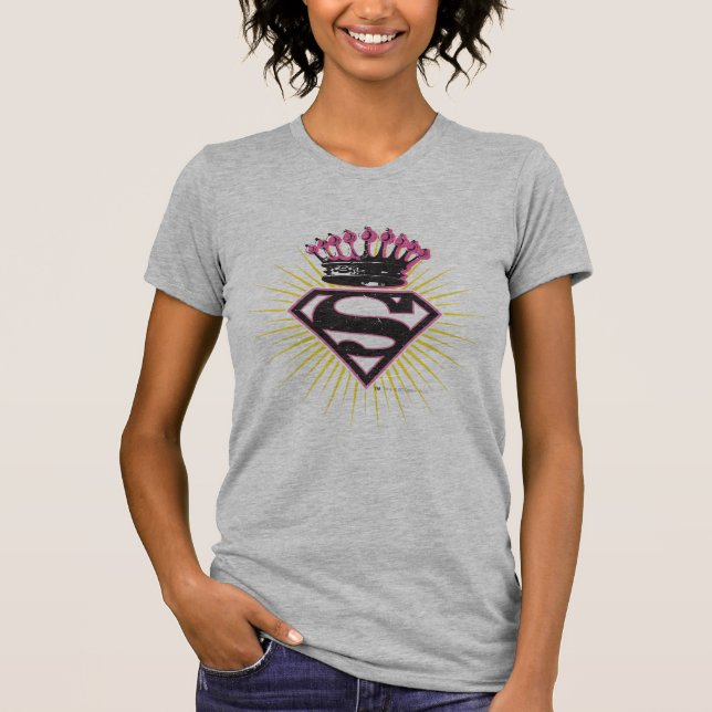Supergirl Logo with Crown T-Shirt (Front)