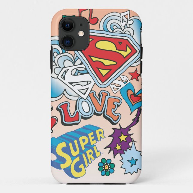 Supergirl Love Case-Mate iPhone Case (Back)