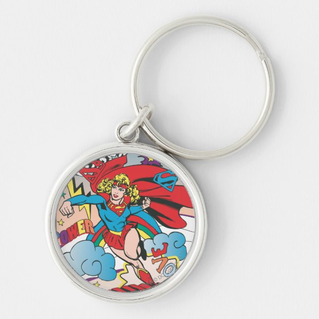 Supergirl Love Conquers Key Ring (Front)