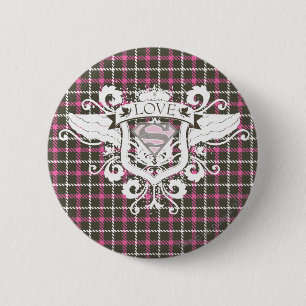Supergirl Love Crest 6 Cm Round Badge