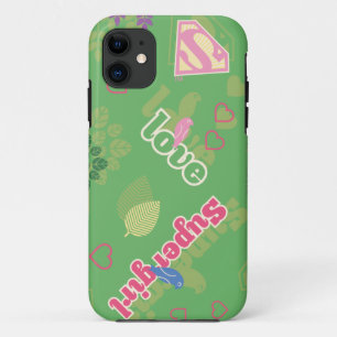 Supergirl Love Pattern iPhone 11 Case