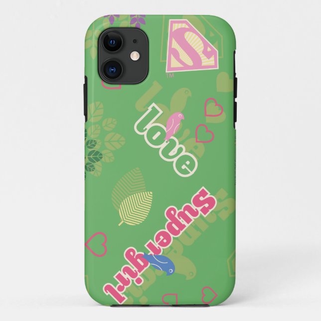 Supergirl Love Pattern Case-Mate iPhone Case (Back)