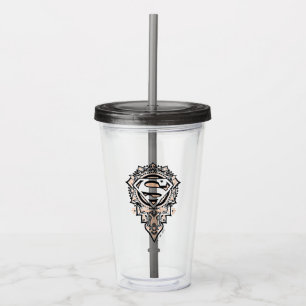 Supergirl Mandala Graphic Acrylic Tumbler