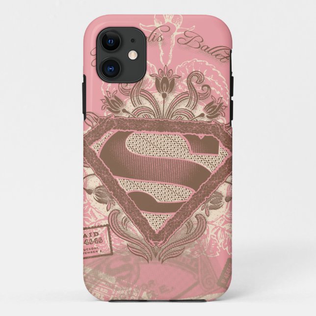 Supergirl Metropolis Ballet Pink Case-Mate iPhone Case (Back)