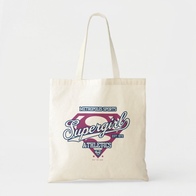 Supergirl Metropolis Sports Athletics Graphic Tote Bag (Front)