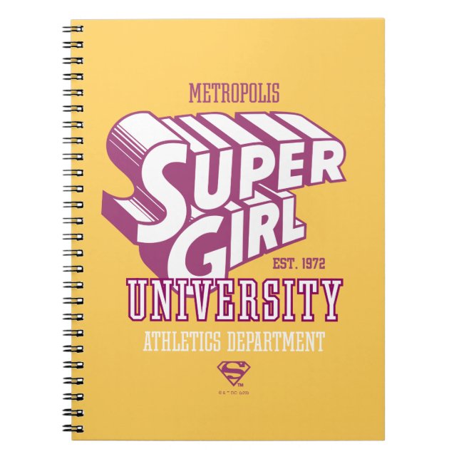 Supergirl Metropolis University Athletics Dept. Notebook (Front)