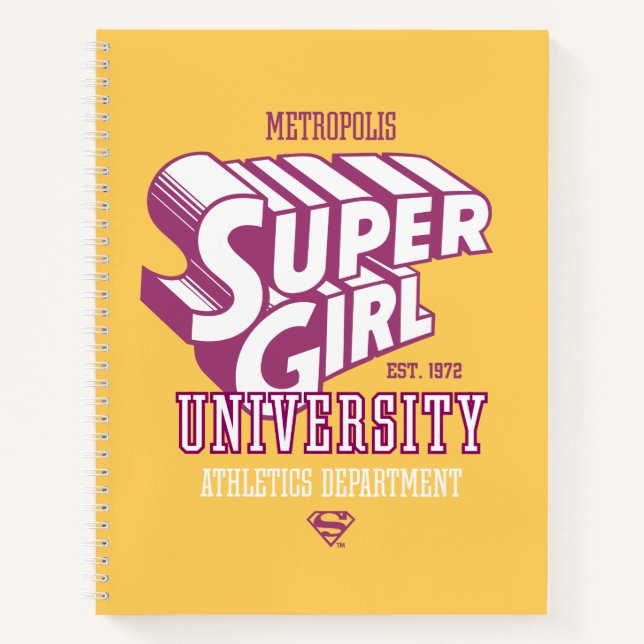 Supergirl Metropolis University Athletics Dept. Notebook (Front)